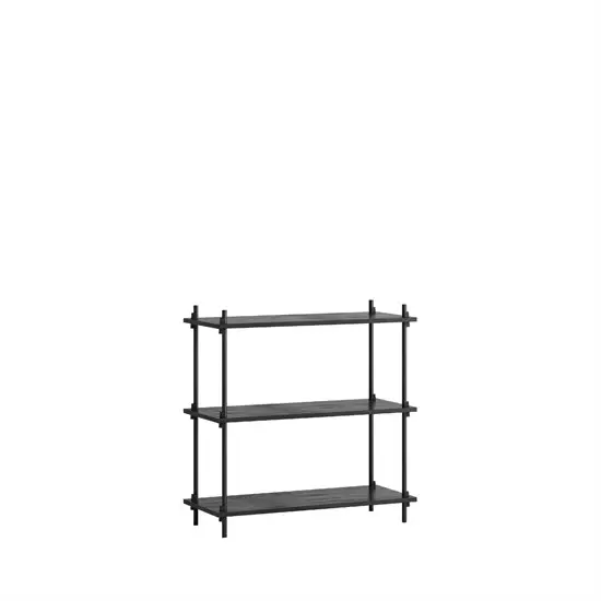 MOEBE - Shelving System 85 1A, Black/black