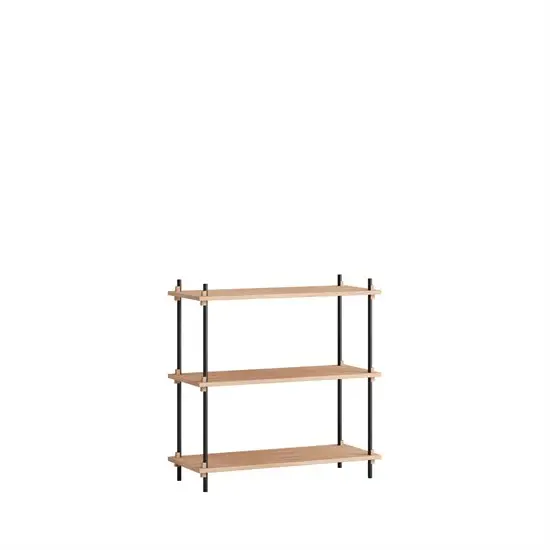 MOEBE - Shelving System 85 1A, Oak/black