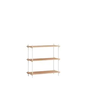 MOEBE - Shelving System 85 1A, Oak/white