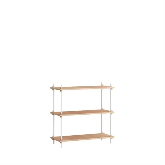 MOEBE - Shelving System 85 1A, Oak/white