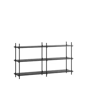 MOEBE - Shelving System 85 2B, Black/black