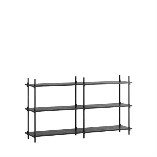 MOEBE - Shelving System 85 2B, Black/black