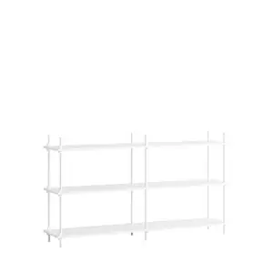 MOEBE - Shelving System 85 2B, White/white