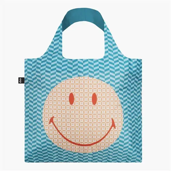 LOQI - Indkøbsnet - Smiley Geometric