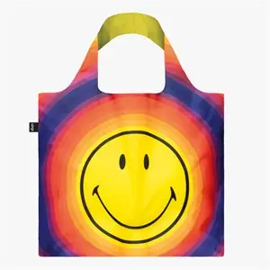 LOQI - Indkøbsnet - Smiley Rainbow Capsule