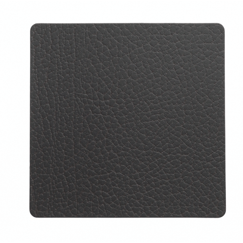 LindDNA Tovagliette Square L Bull - Marrone 35x45 Cm - In Pelle E Lattice Riciclato - Impermeabili E Facili Da Pulire