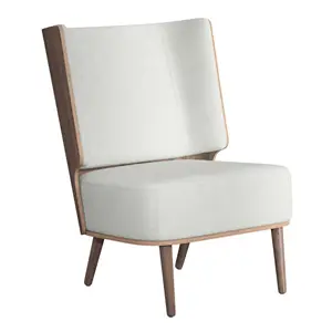 NovoForm - Lounge Chair - Serena - Silver Grey og Mørk Eg