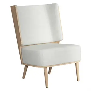 NovoForm - Lounge Chair - Serena - Silver Grey/Sølv Grå og Natur Eg