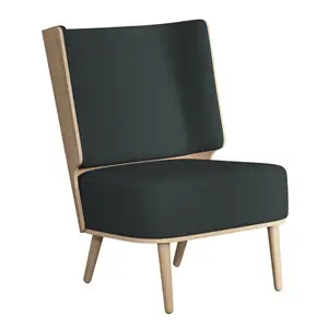 NovoForm - Lounge Chair - Serena - Phantom Grey/MørkeGrå og Natur Eg