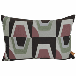 Image of Skriver Collection - "Seventies" pude - Grøn/Brun - 40x60 cm