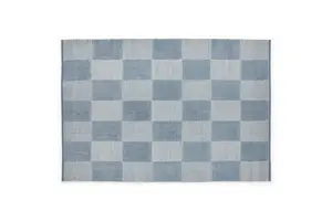 HAY - Tæppe Check Rug - Light Blue S/Lyseblå - 140 x 200 cm