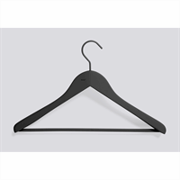 Hay - "Soft Coat Hanger w Bar" Sort bøjle (wide) - sæt med 4 stk. 