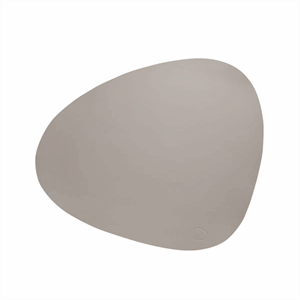 Image of LindDNA - Dækkeserviet - Table Mat Curve - Softbuck Cool Grey - 37x44 cm