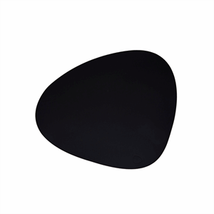 Image of LindDNA - Dækkeserviet - Table Mat Curve - Softbuck Black - 24x28 cm