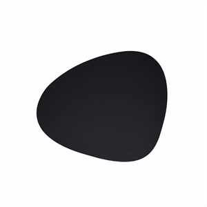 Image of LindDNA - Dækkeserviet - Table Mat Curve - Softbuck Dark Grey - 24x28 cm