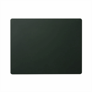 Image of LindDNA - Dækkeserviet - Table Mat Square - Softbuck Dark Green - 35x45 cm