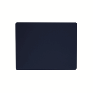Image of LindDNA - Dækkeserviet - Table Mat Square - Softbuck Navy Blue - 35x45 cm