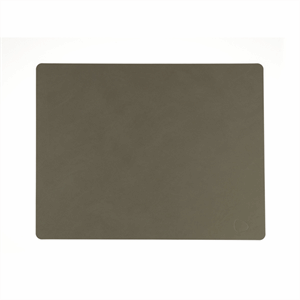 LindDNA - Dækkeserviet -  Table mat Square - Nupo Army Green - 35x45 cm