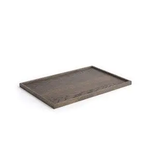 The Oak Men træbakke - Square Tray Large - Sort olieret eg