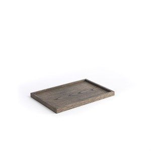 Image of The Oak Men træbakke - Square Tray Medium - Sort olieret eg