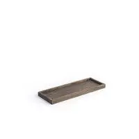 The Oak Men træbakke - Square Tray Small - Sort olieret eg