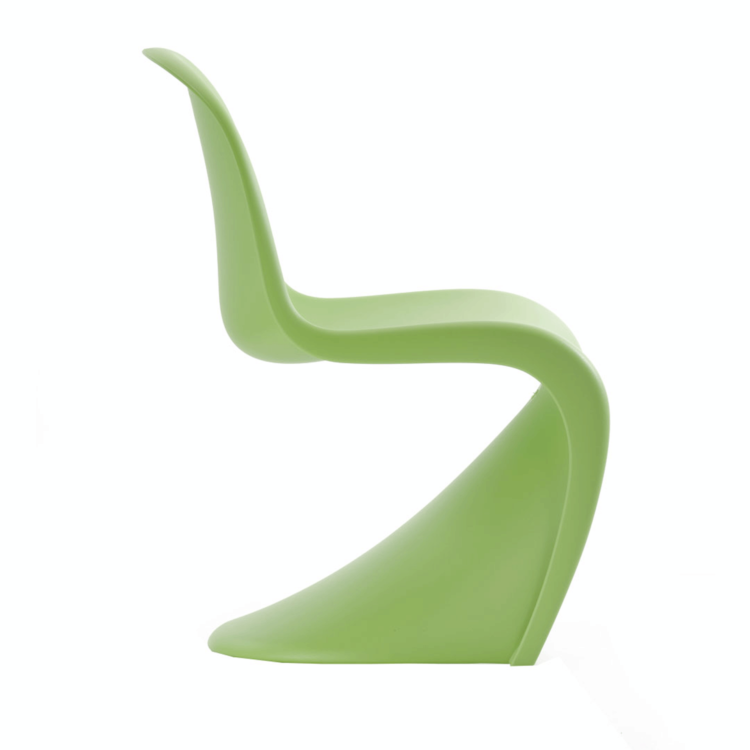 Vitra stol panton chair junior mørk lime fri fragt Vitra spisestuestol