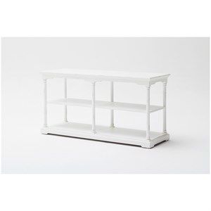 Image of NovaSolo - Bordeaux Reol - Hvid Antik (med 4 bokse i teak)