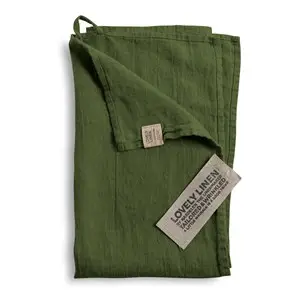 Lovely Linen - Viskestykke - Jeep Green/Grøn