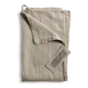 Lovely Linen - Viskestykke - Natural Beige - 45x70 cm
