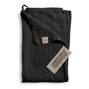 Lovely Linen - Viskestykke, Dark Grey