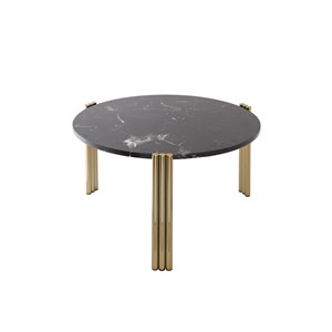 AYTM - Sofabord - Tribus Coffee Table - Gold/Black - Ø60 cm