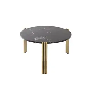 AYTM - Sofabord - Tribus Coffee Table - Gold/Black - Ø60 cm