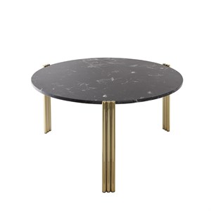 AYTM - Sofabord - Tribus Coffee Table - Gold/Black - Ø80 cm