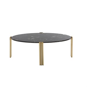 AYTM - Sofabord - Tribus Oval Coffee Table - Gold/Black - 92 cm