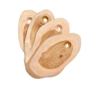 Image of Muubs - Tapas bræt Organic - Ny Teak - Str. S - 4 stk.