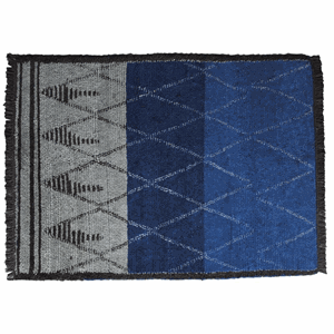 Image of Au Maison - Tæppe - Morocco - Indigo/Navy/Ivory (130x185 cm)