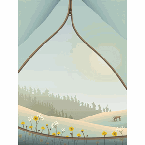 Image of ViSSEVASSE - Plakat "Tent With A VIEW" - 30x40 cm