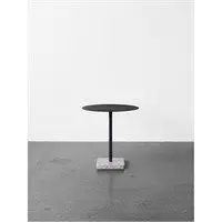 HAY bord - Terrazzo bord rund - Grå base/charcoal top