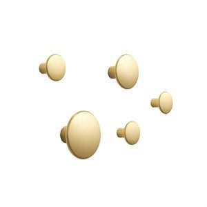 Image of Muuto - The Dots Metal - Set of 5 - Messing