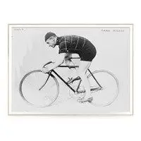 The Dybdahl - Plakat 30x40  cm. - Man and bicycle - Papir
