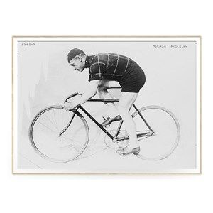 Image of The Dybdahl - Plakat 50x70 cm. - Man and bicycle - Papir