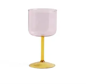 HAY - Vinglas - Tint Wine Glass - Set of 2 / Pink and Yellow