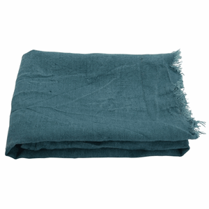 Image of Au Maison - Håndklæde "Linen" - Basic Dusty Petrol (50x70 cm)