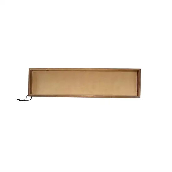 MiLLE W NORDISK DESIGN - Bakke i træ - Beige læder - 15 x 60 cm.