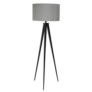 Image of Zuiver - Gulvlampee TRIPOD sort/grå