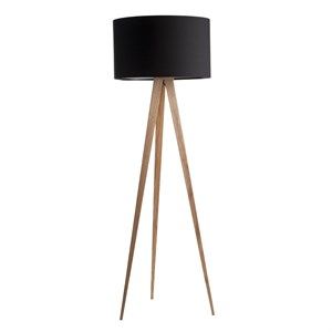 Image of Zuiver - Gulvlampee TRIPOD WOOD sort