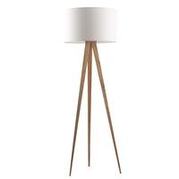 Zuiver - Gulvlampe TRIPOD WOOD hvid