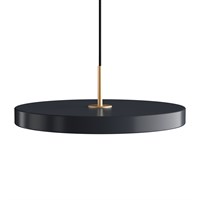 Umage - Asteria pendel m/ messingtop - medium - anthracite grey (Ø43 cm)