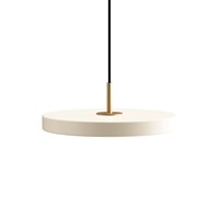 Umage - Loftlampe pendel Asteria med messingtop - mini - Hvid - pearl white - Ø31 cm 