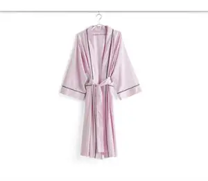 HAY - Badekåbe/Morgenkåbe - Outline Robe - Glacier Multi / Soft Pink - One size 